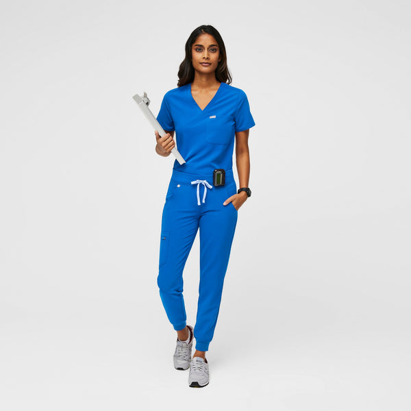 Women's Royal Blue Zamora™ - Petite Jogger Scrub Pants