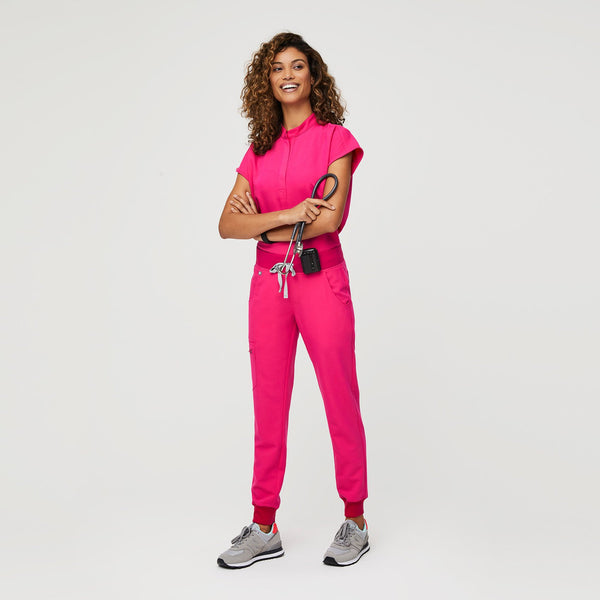 women's Shocking Pink Zamora™ - Jogger Scrub Pants