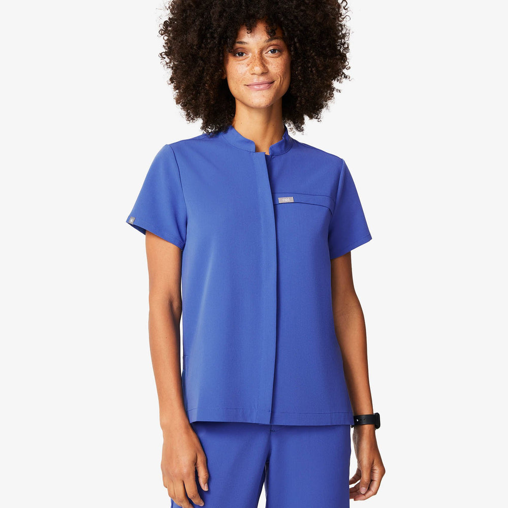 women's Denim Celemu -  Scrub Top