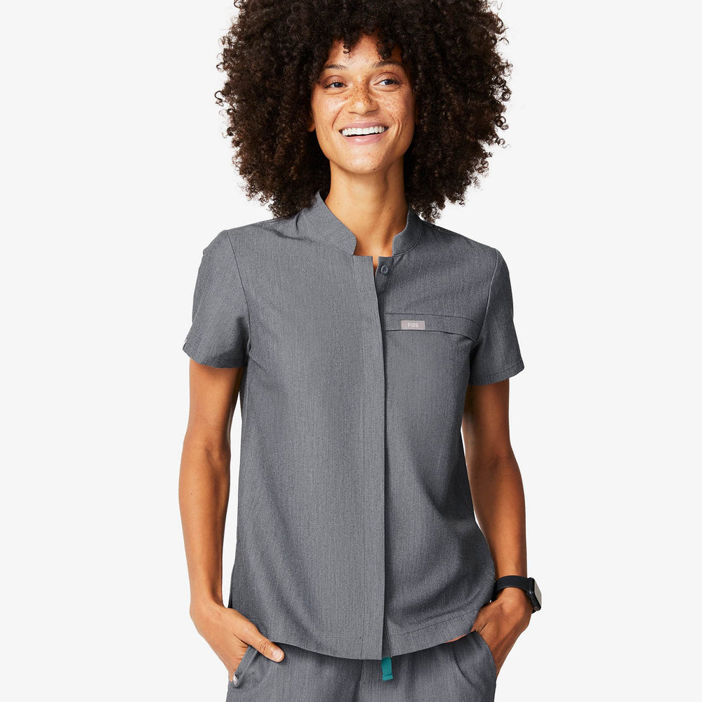 women's Graphite Celemu -  Scrub Top