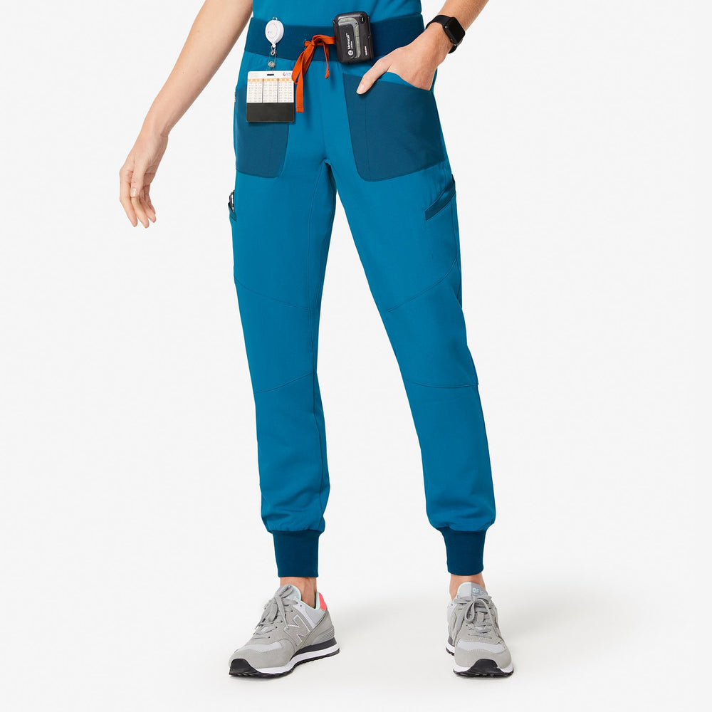 women's Alps Blue Maua - Jogger Scrub Pants