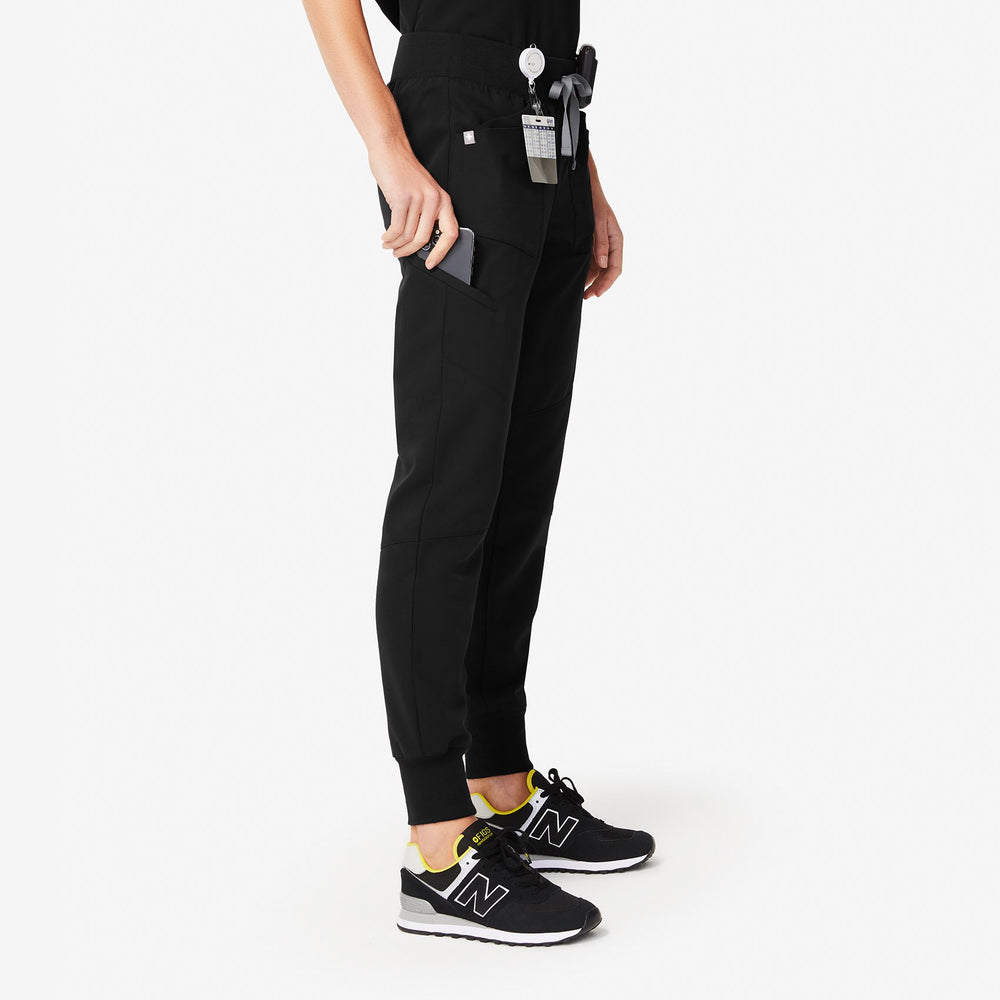 women's Black Maua - Jogger Scrub Pants