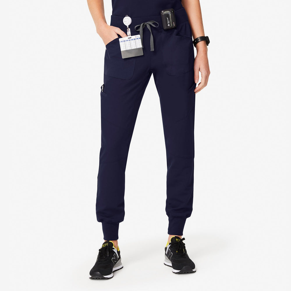 women's Navy Maua - Jogger Scrub Pants