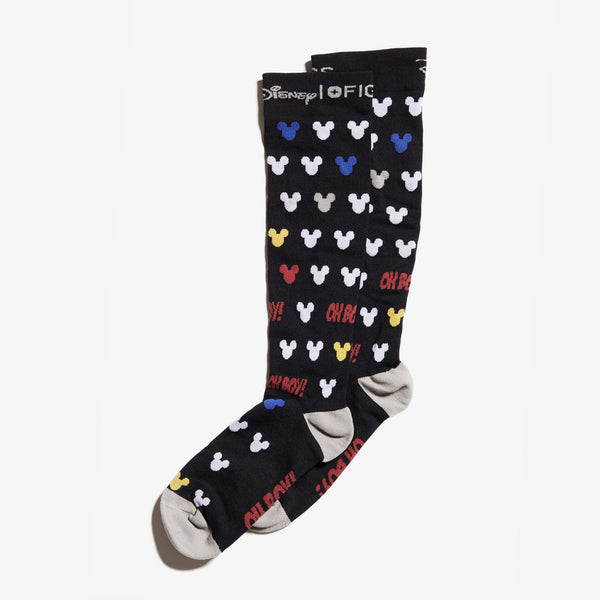 men's Black Mini Mickey Mouse - Compression Socks