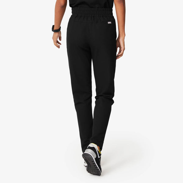 women's Black Tilpa - High Waisted Scrub Pants