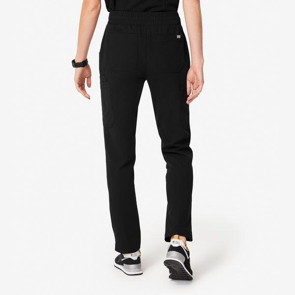 women's Black Yola - High Waisted Scrub Pants