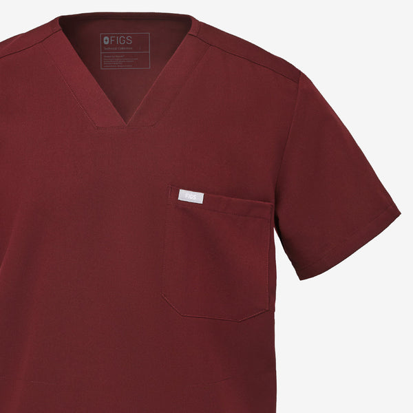 Embroidery: Burgundy