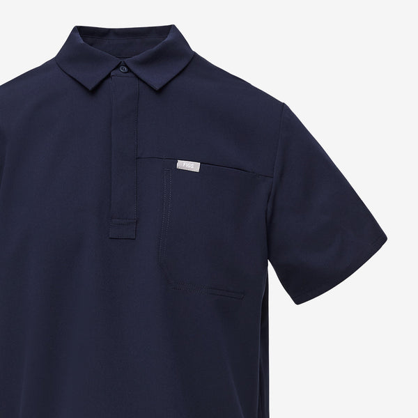 men's Caribbean Blue Lima - Shortsleeve ScrubPolo™